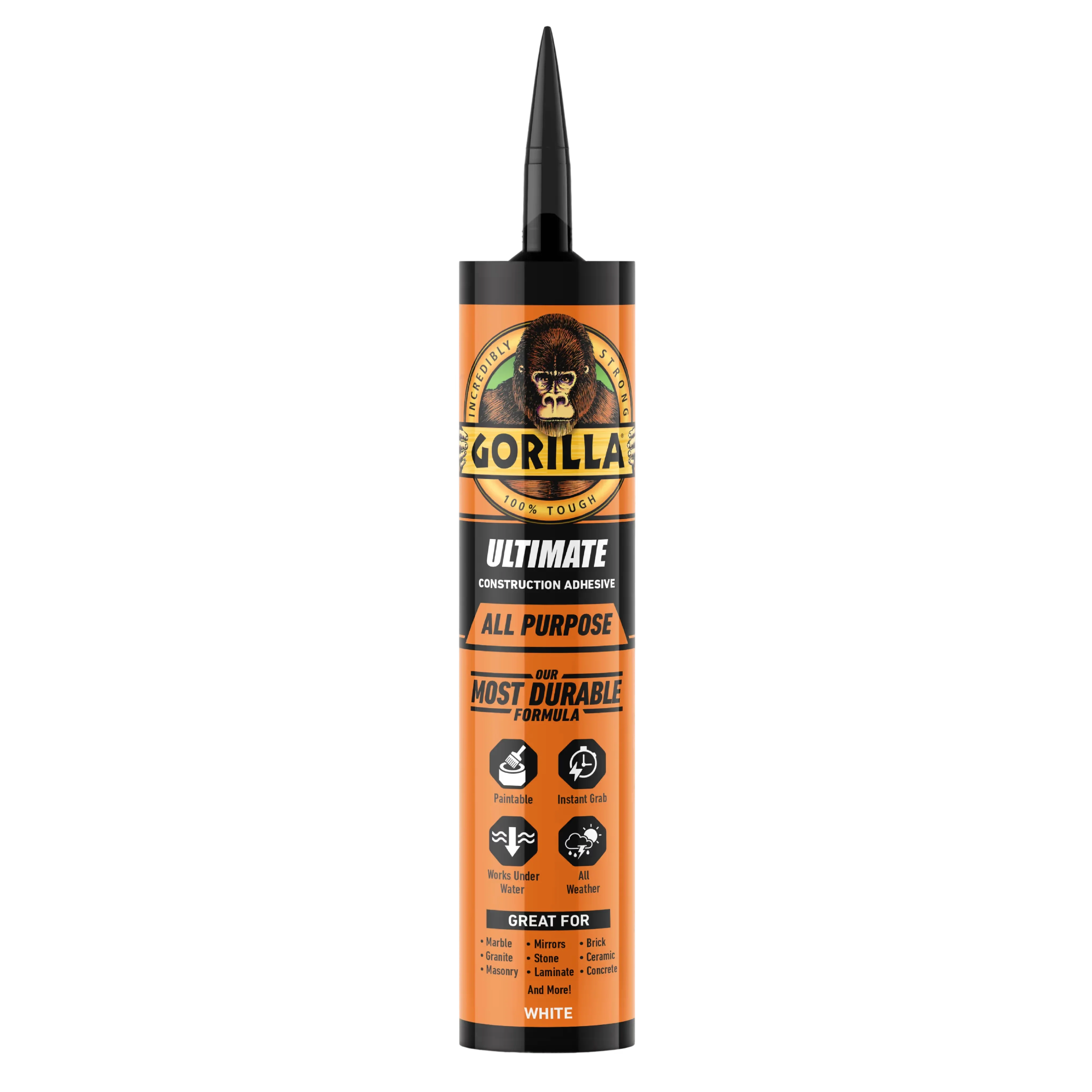 Gorilla Glue Construction Adhesive HD Ultimate, 9-oz. Tube (8008002)