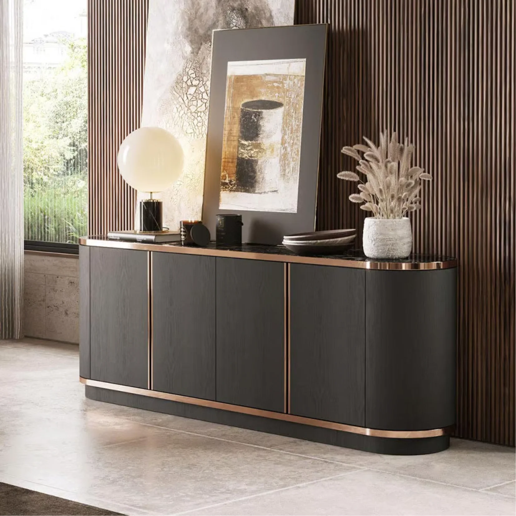 LASKASAS | BROWN SIDEBOARD | $26,198.00 - $27,540.00 - Image 2