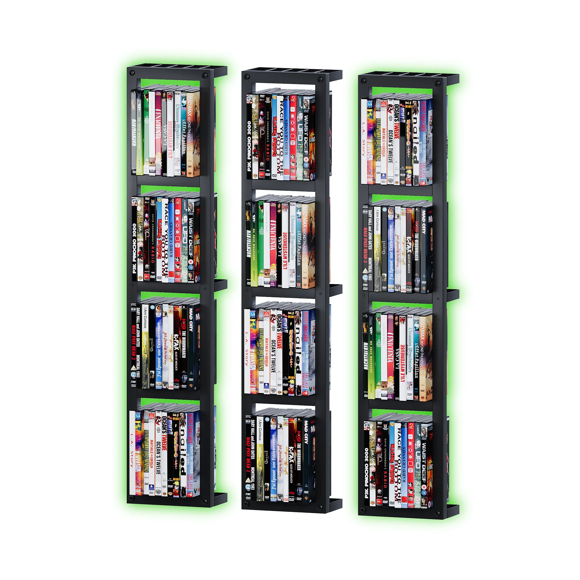 Advwin Wall-Mounted CD/DVD Shelf with LED