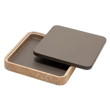 GIOBAGNARA | GIZA LEATHER & MARBLE SQUARE BOX #4 | $855.00 - Image 2
