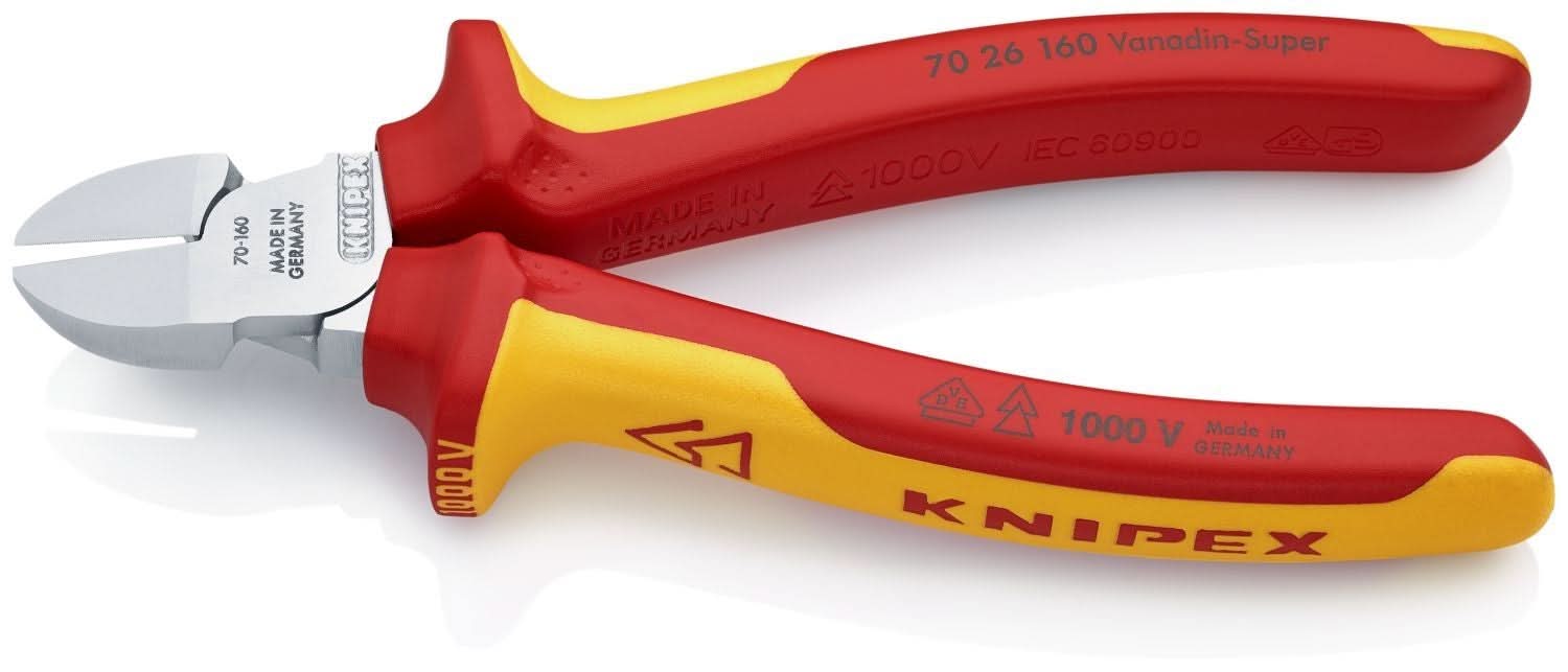 Knipex 70 26 160 Diagonal Cutters-1000V Insulated - Image 3