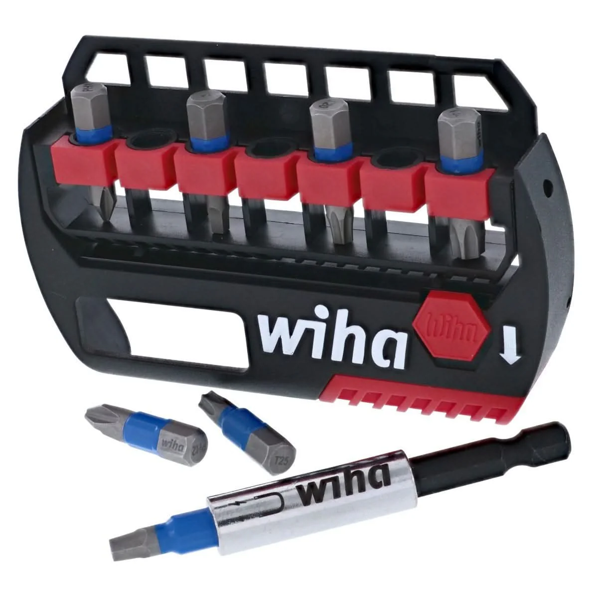Wiha SoftFinish 6inOne Multi-Driver with FREE 8-Piece TerminatorBlue 1" Impact Bit Set - Image 3