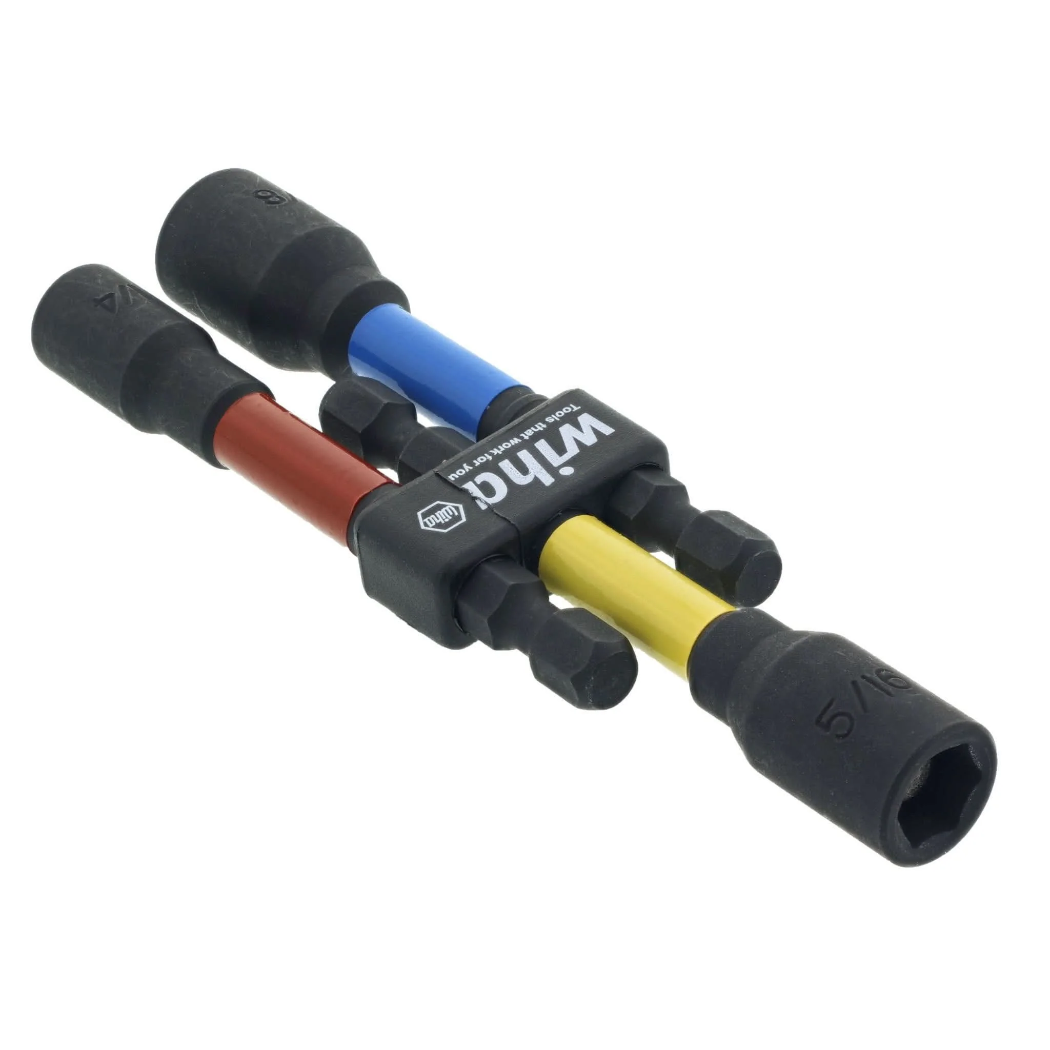 Wiha 70489 3-Piece Color Coded Magnetic Nut Setter SAE Set 3" - Image 3