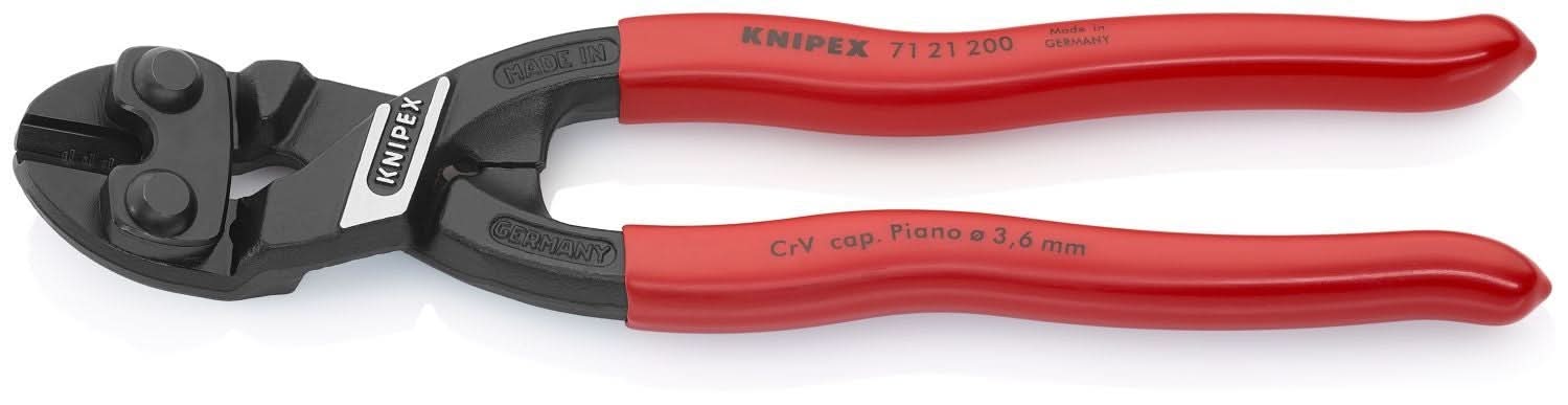 Knipex 71 21 200 CoBolt High Leverage 20&deg; Angled Compact Bolt Cutters - Image 2