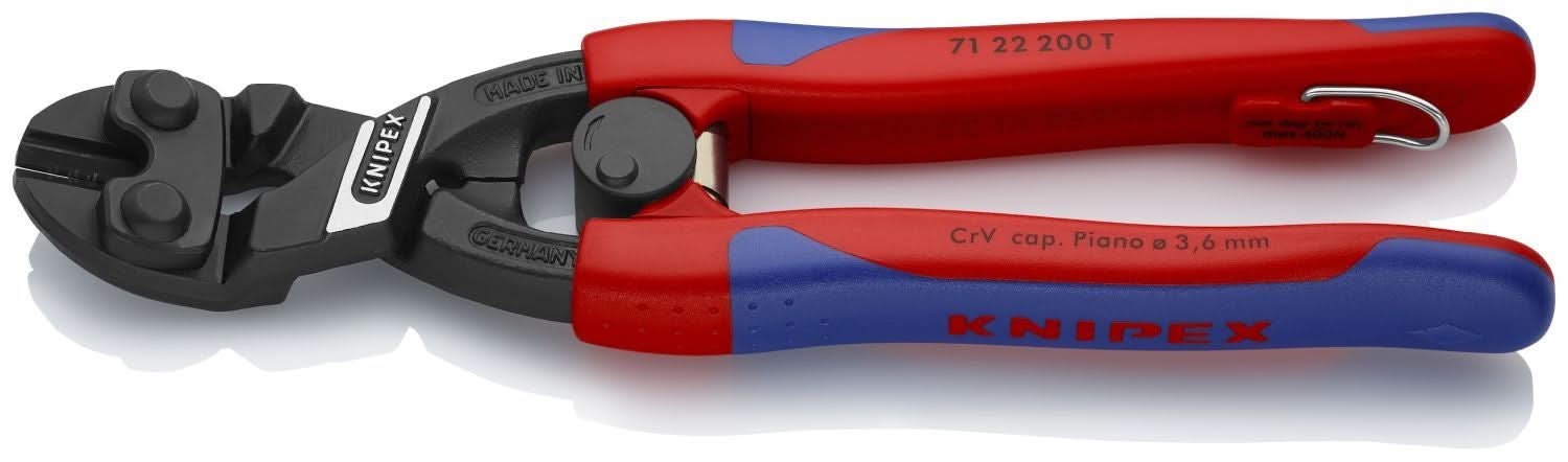 Knipex 71 22 200 CoBolt High Leverage 20&deg; Angled Compact Bolt Cutters - Image 3