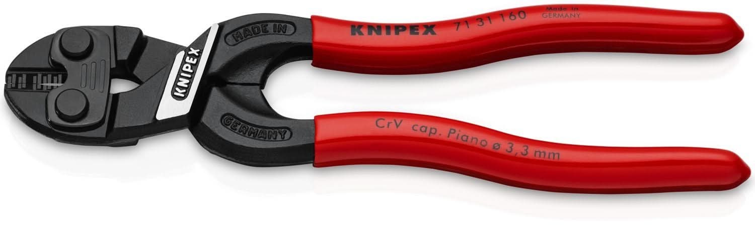 Knipex 71 31 160 CoBolt S Compact Bolt Cutters-Notched Blade - Image 2