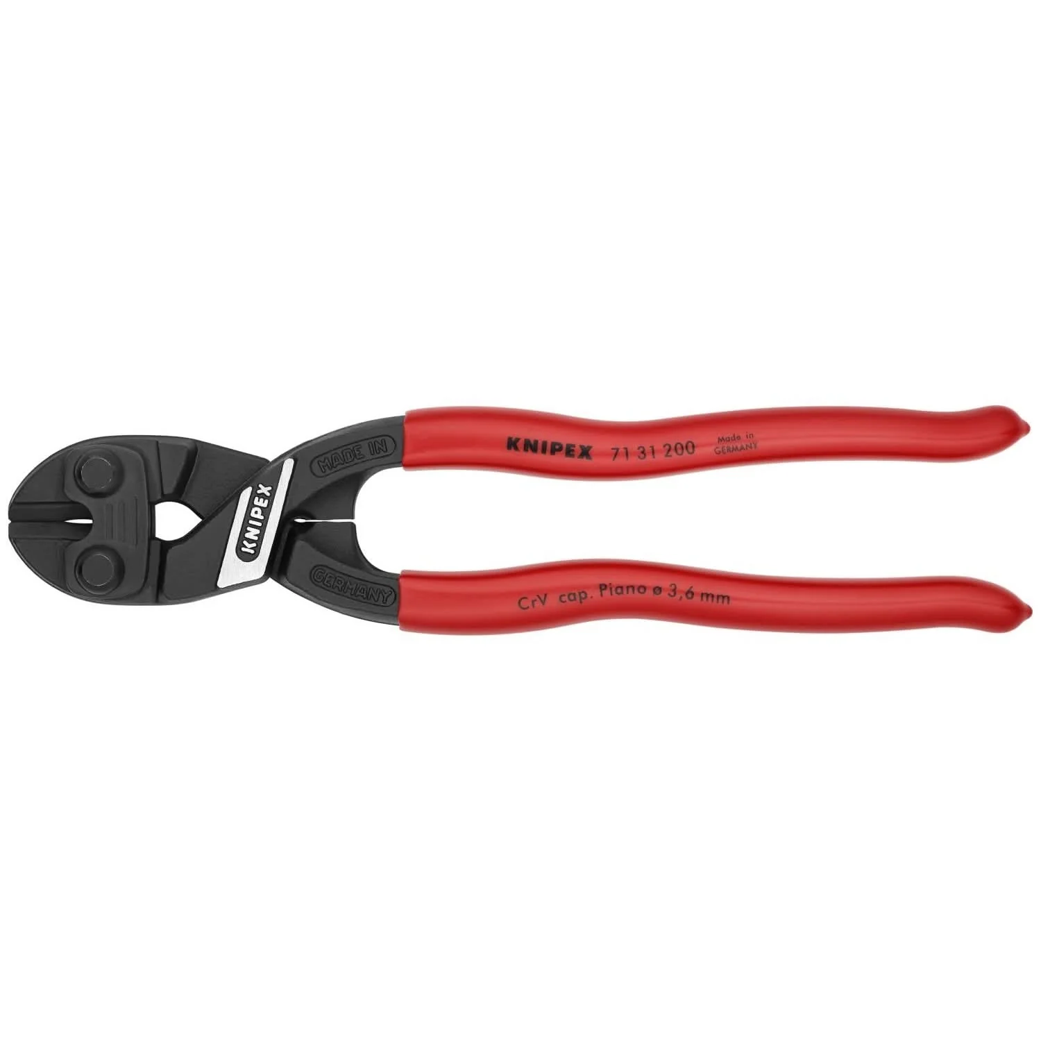 Knipex 71 31 200 R CoBolt High Leverage Compact Bolt Cutters-Fencing with Notched Blade