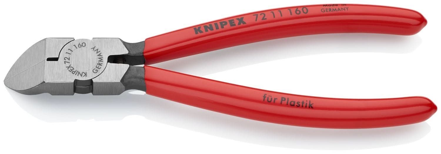 Knipex 72 11 160 Diagonal Pliers for Flush Cutting Plastics 45&deg; Angled - Image 2