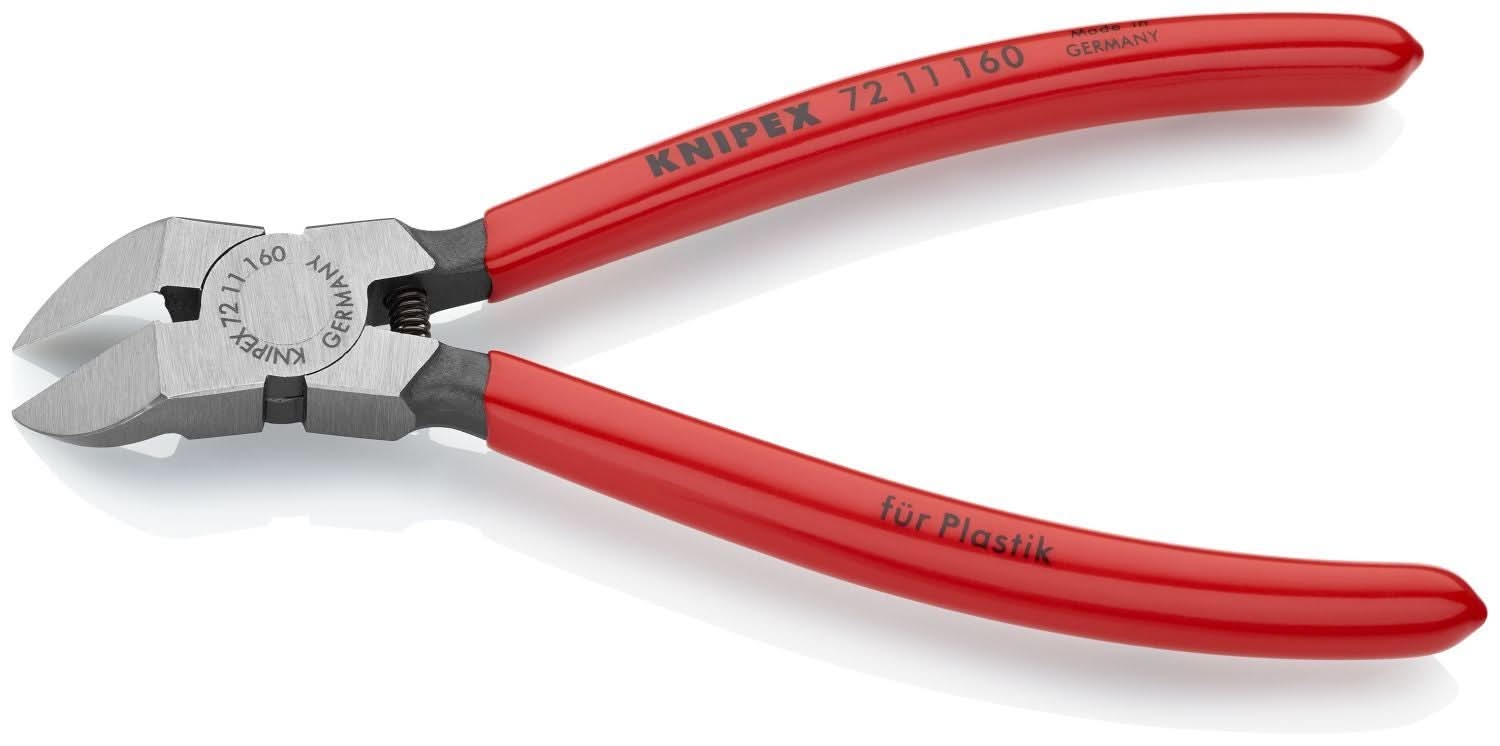 Knipex 72 11 160 Diagonal Pliers for Flush Cutting Plastics 45&deg; Angled - Image 3