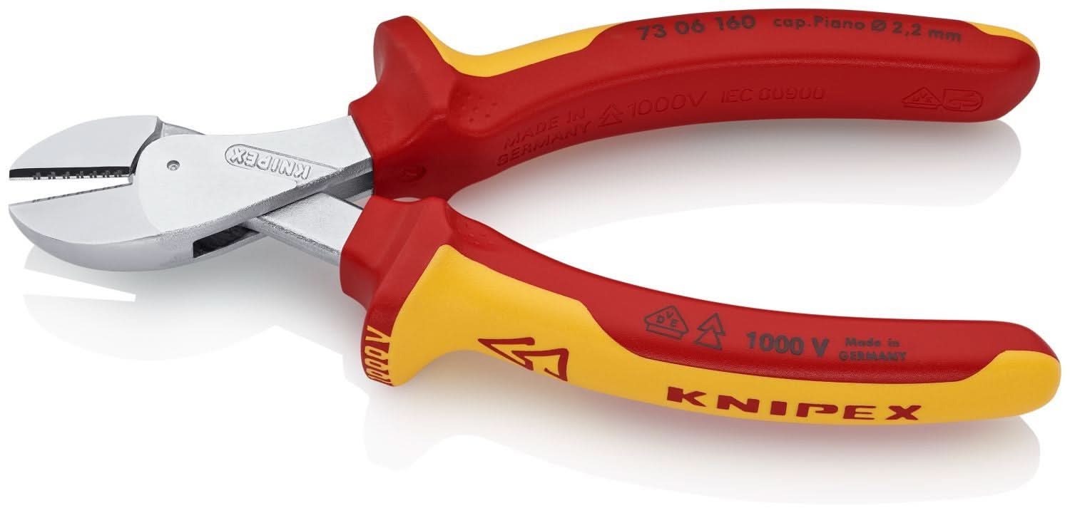 Knipex 73 06 160 X-Cut Compact Diagonal Cutters-1000V Insulated - Image 3