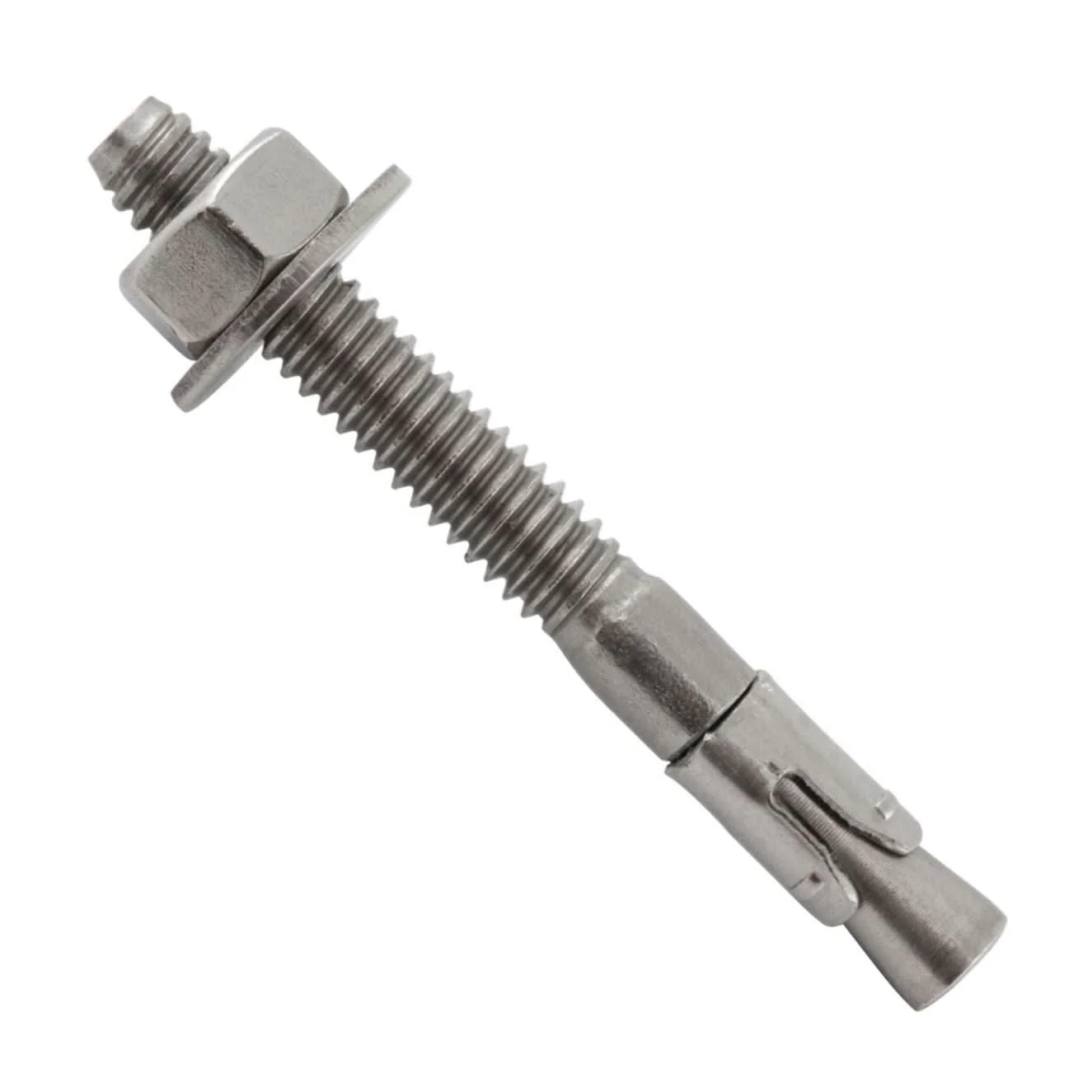 DeWalt 7302SD4 1/4" X 2-1/4" Power-Stud+ SD4 Stainless Steel Wedge Expansion Anchor (100-Pack) - Image 1