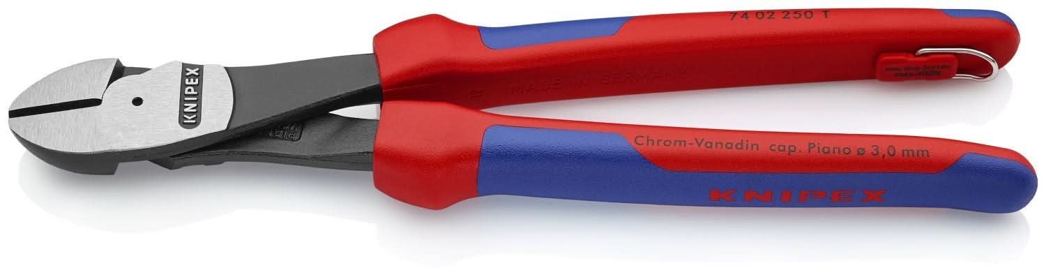 Knipex 74 02 250 T BKA High Leverage Diagonal Cutters-Tethered Attachment - Image 2
