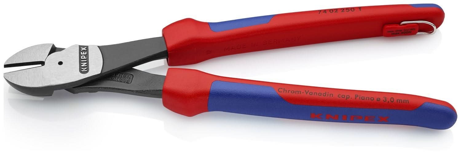 Knipex 74 02 250 T BKA High Leverage Diagonal Cutters-Tethered Attachment - Image 3
