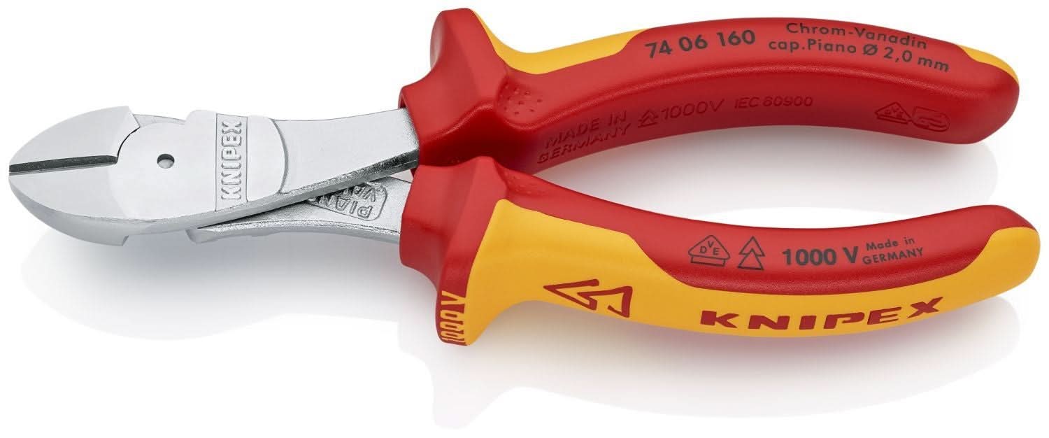 Knipex 74 06 160 High Leverage Diagonal Cutters-1000V Insulated - Image 2