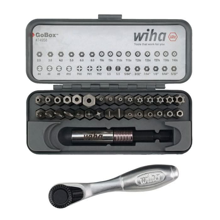 Wiha 74958 32-Piece GoBox Security Bit Set w/ Mini Ratchet - Image 3