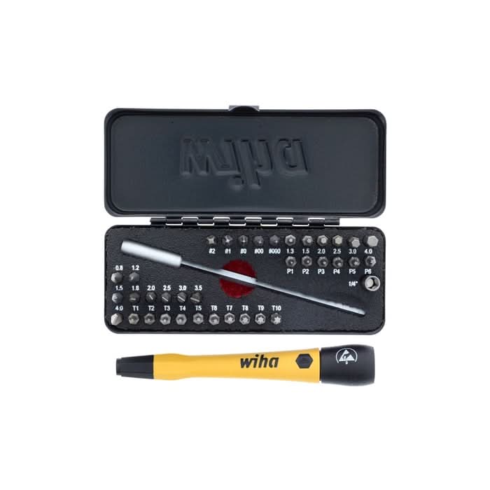 Wiha 75980 39-Piece Gobox ESD Safe Micro Bits Set - Image 1