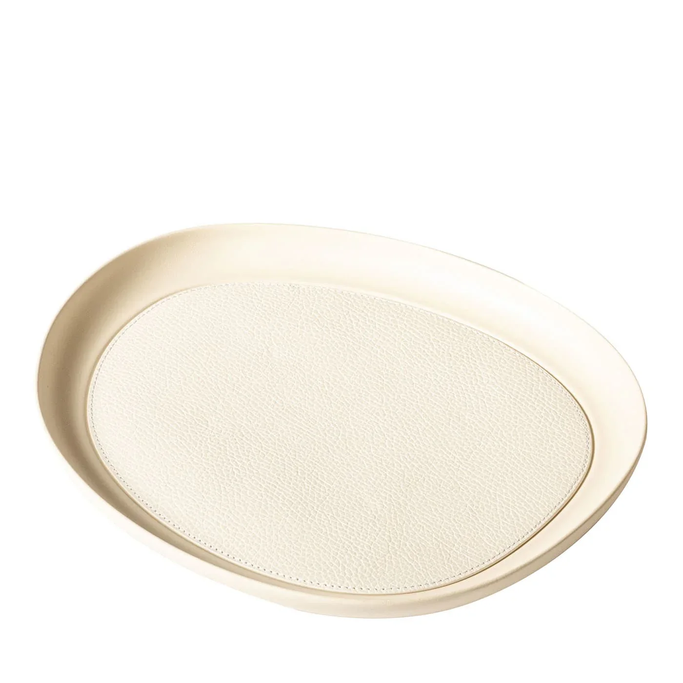 GIOBAGNARA | MARIS MEDIUM ROUND WHITE TRAY BY KELLY WEARSTLER | $515.00 - Image 1