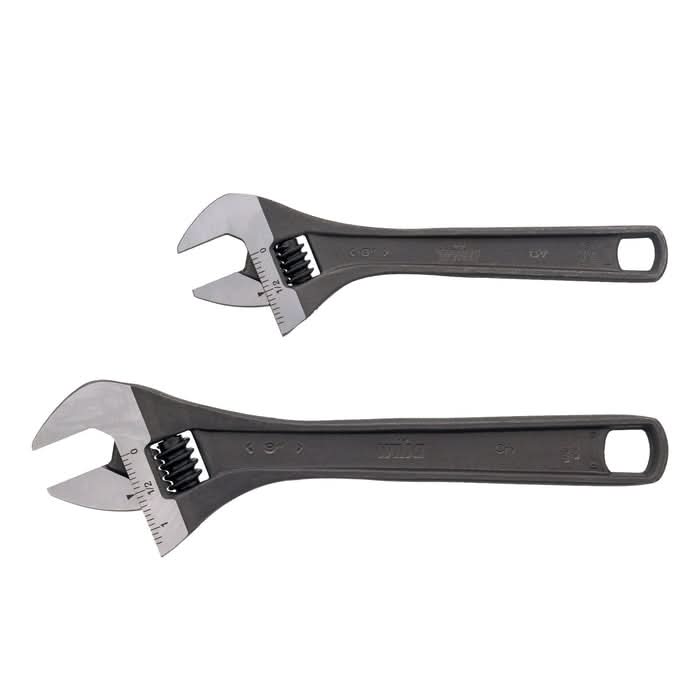 Wiha 76281 2-Piece Adjustable Wrench Set