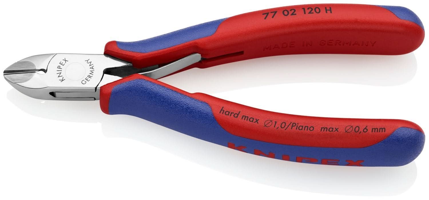 Knipex 77 02 120 H Electronics Diagonal Cutters-Carbide Metal Cutting Edges - Image 2