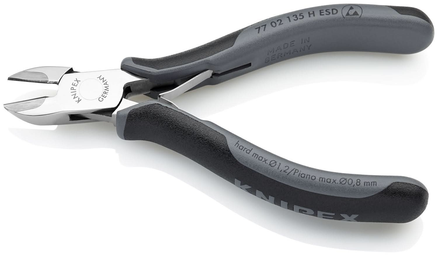 Knipex 77 02 135 H ESD Electronics Diagonal Cutters-Carbide Metal Cutting Edges-ESD Handles - Image 3