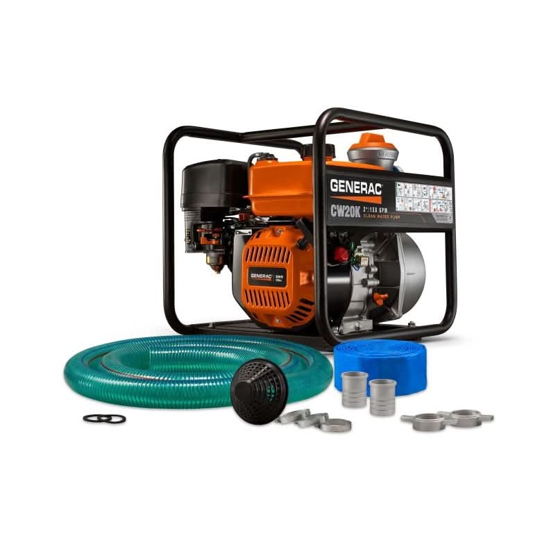 Generac Power Systems 7732 CW20K 2 in. Clean Water Pump with Hose Kit - Image 1