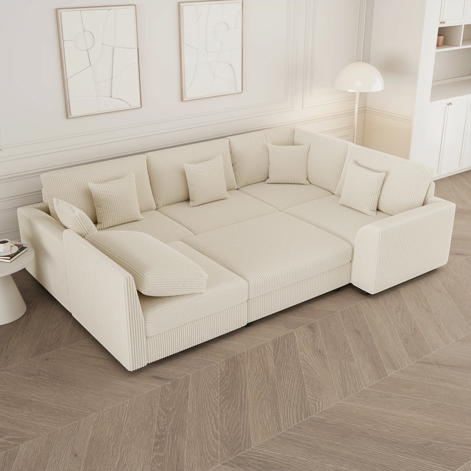 Advwin 6 Seat Oversized Modular Sectional Sofa - Image 2