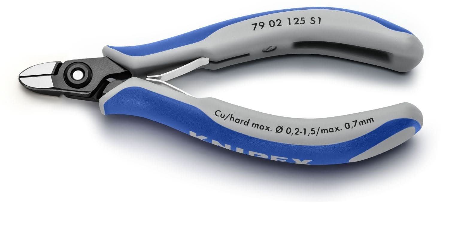 Knipex 79 02 125 S1 Aviation Round Nose Diagonal Cutters - Image 2