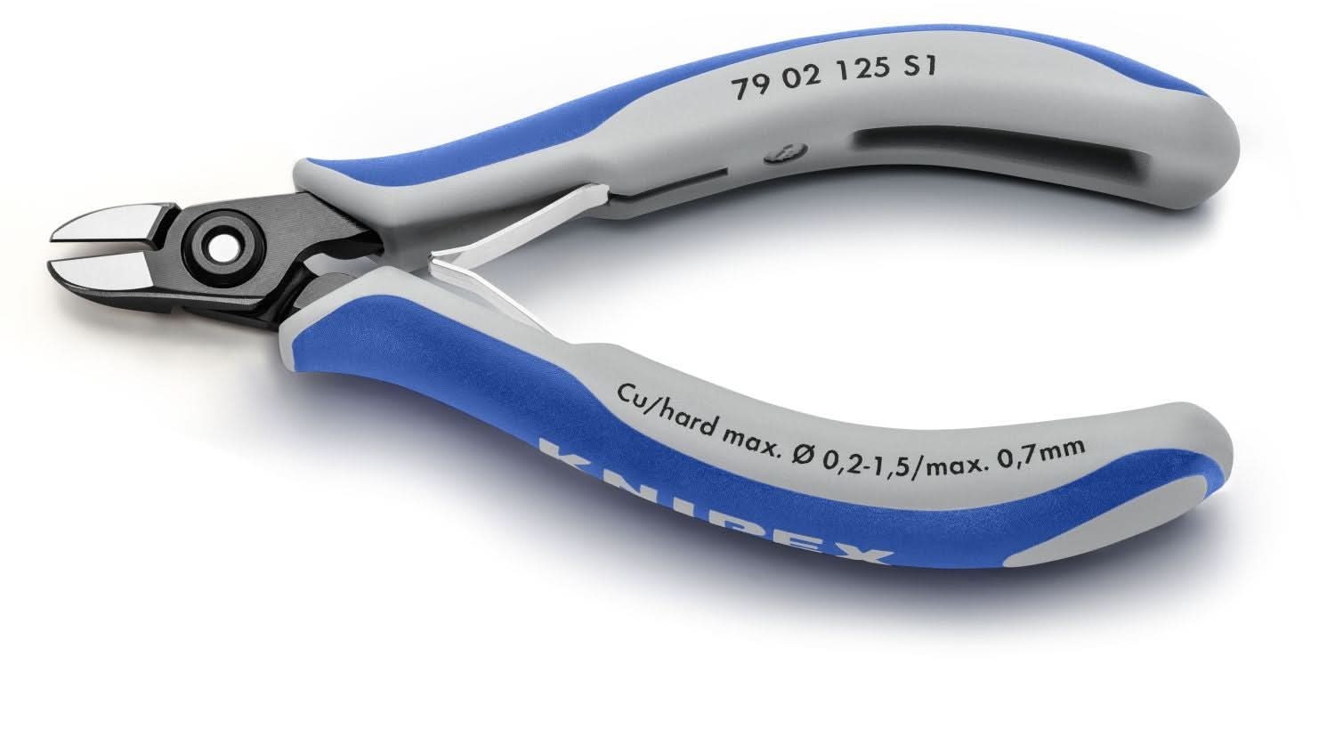 Knipex 79 02 125 S1 Aviation Round Nose Diagonal Cutters - Image 3