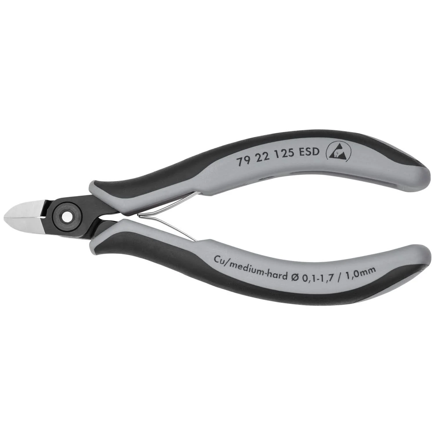 Knipex 79 22 125 ESD Electronics Diagonal Cutters-ESD Handles