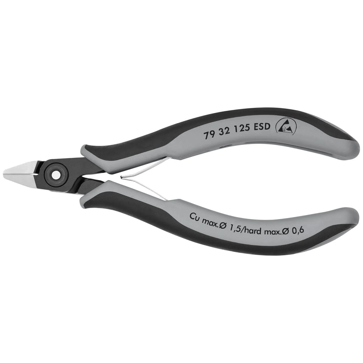 Knipex 79 32 125 ESD Electronics Diagonal Cutters-ESD Handles