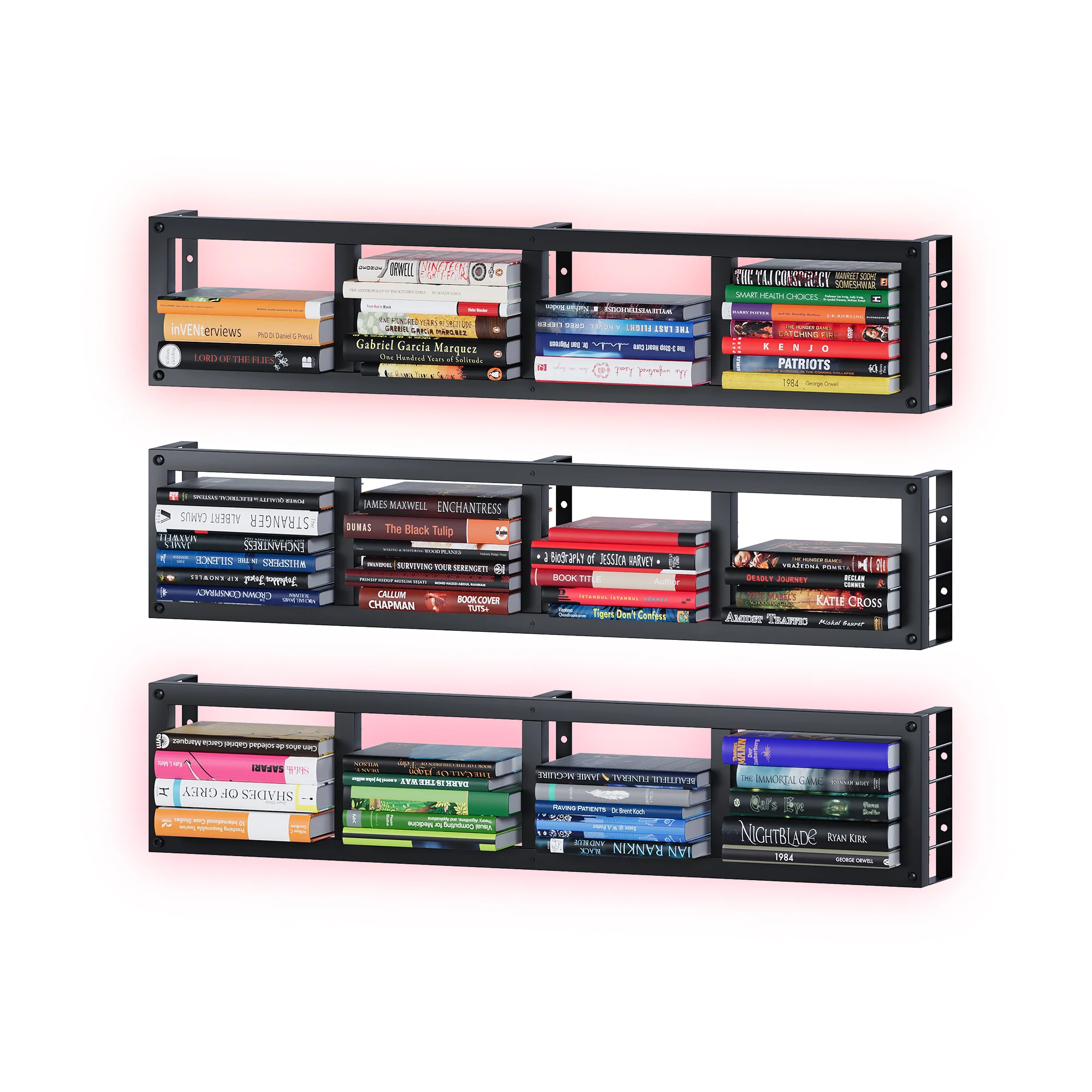Advwin Wall-Mounted CD/DVD Shelf with LED - Image 2