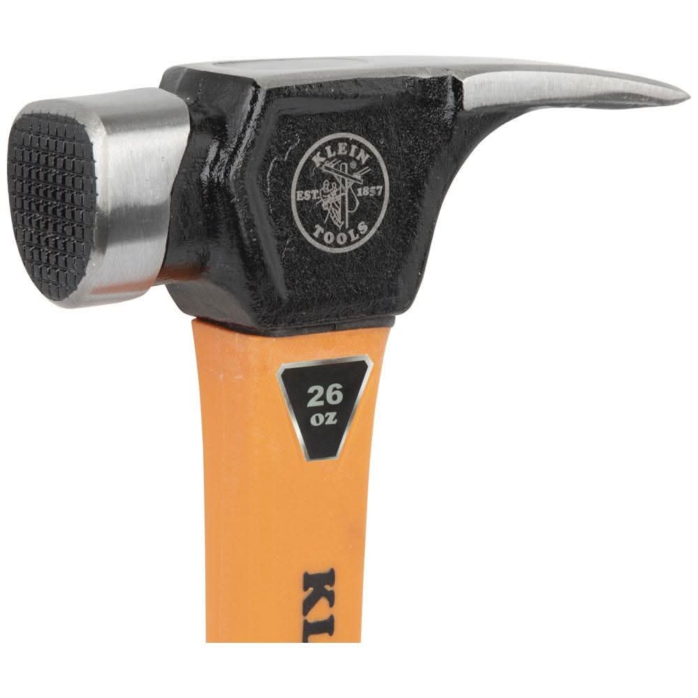 Klein Tools 832-26 Lineman's Claw Milled Hammer - Image 3