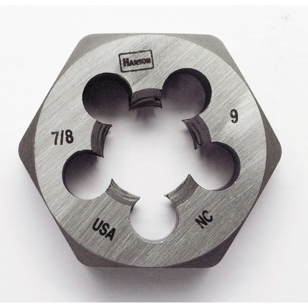 Irwin 8461 HANSON Hexagon Fractional Die 7/8-in. – 9 NC 1-7/16-in. dia.