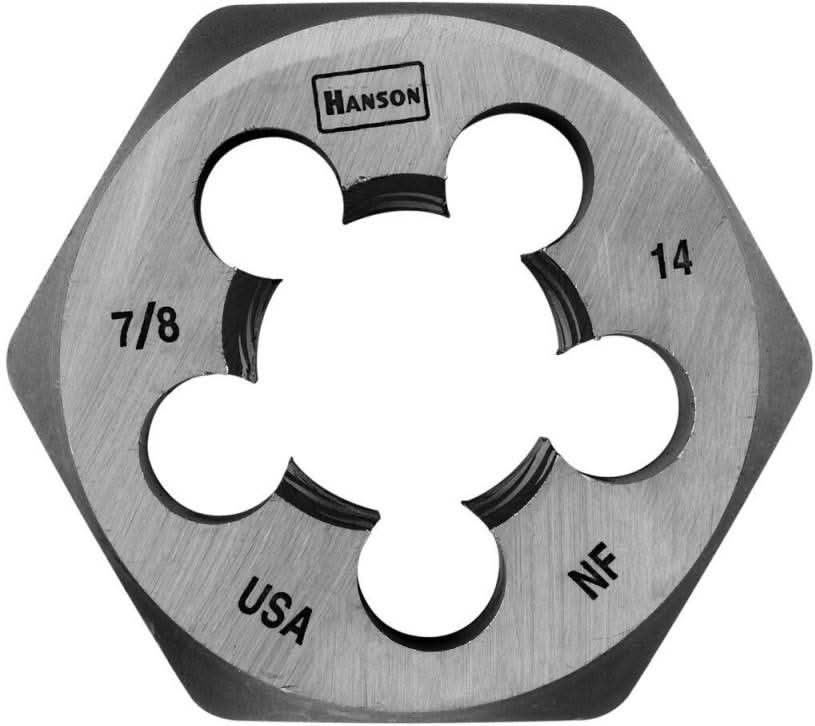 Irwin 8463 HANSON Hexagon Fractional Die 7/8-in. - 14 NF 1-13/16-in. dia. - Image 2