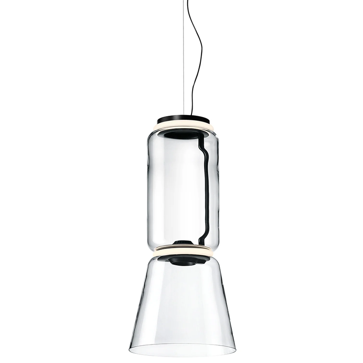 FLOS | NOCTAMBLUE LOW CYLINDER WITH CONE PENDANT LIGHT | $9,540.00 - $19,080.00 - Image 1