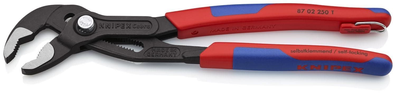 Knipex 87 02 250 T BKA Cobra Water Pump Pliers-Tethered Attachment - Image 3