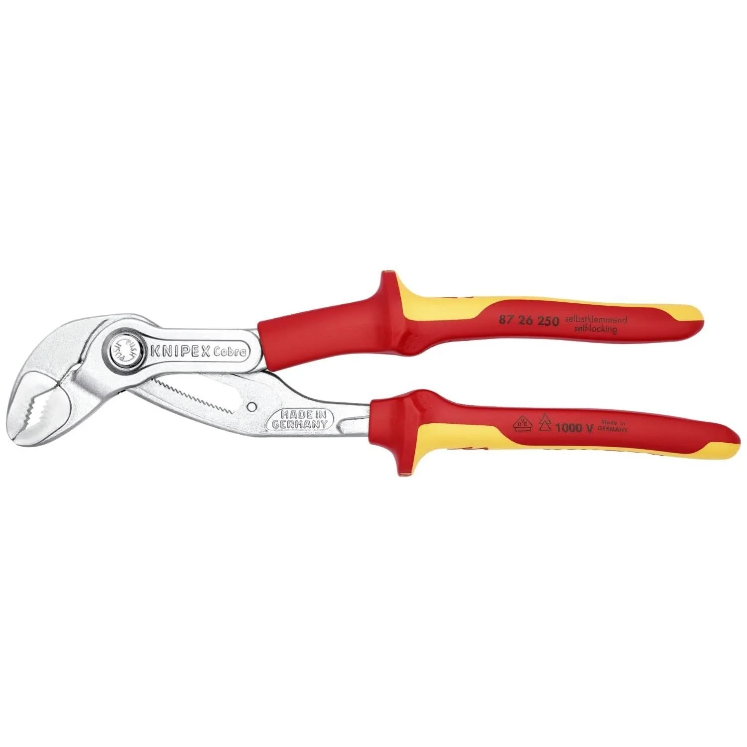 Knipex 87 26 250 Cobra Water Pump Pliers-1000V Insulated - Image 1