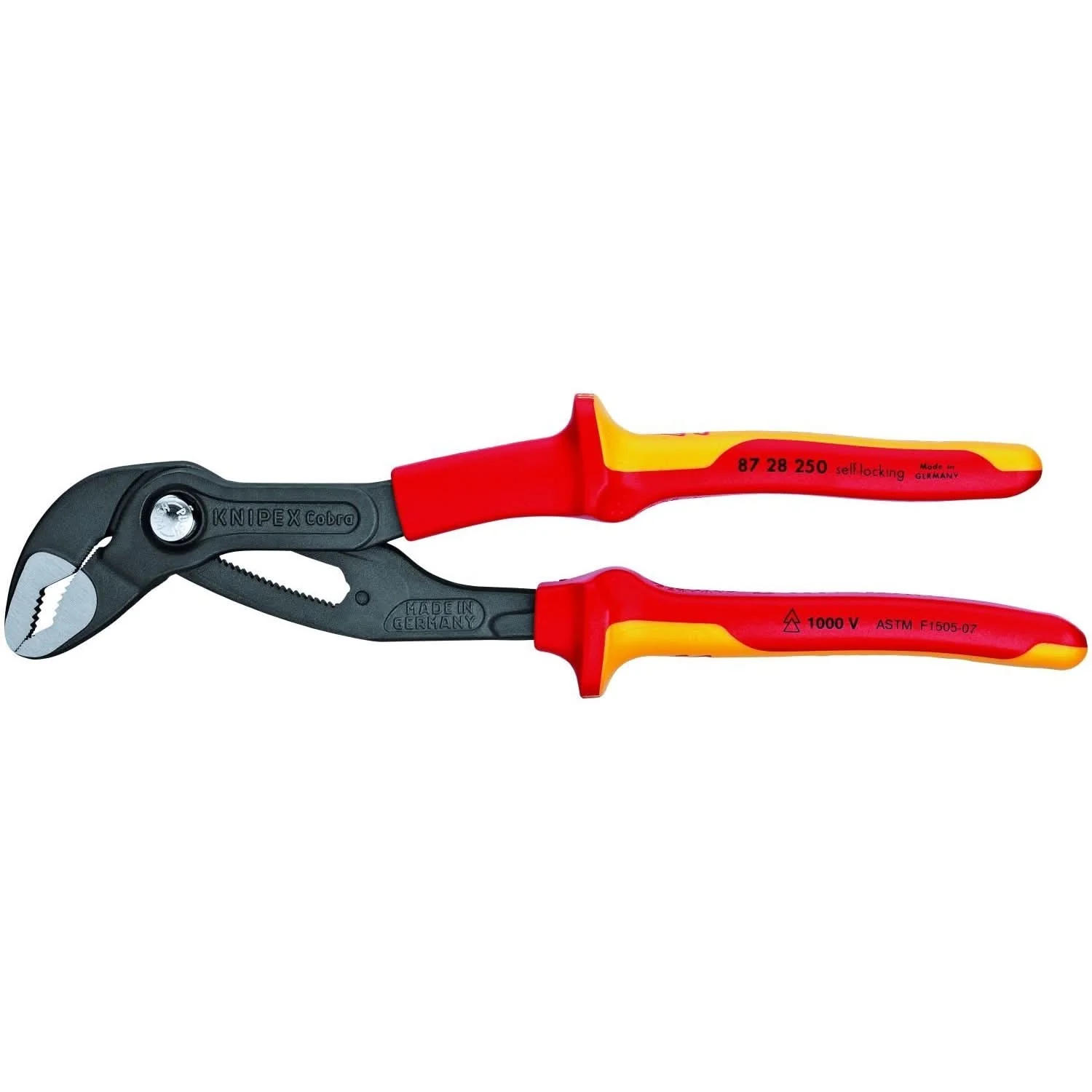 Knipex 87 28 250 US Cobra Water Pump Pliers-1000V Insulated - Image 1