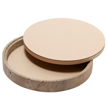 GIOBAGNARA | GIZA LEATHER & MARBLE ROUND BOX #4 | $855.00 - Image 2