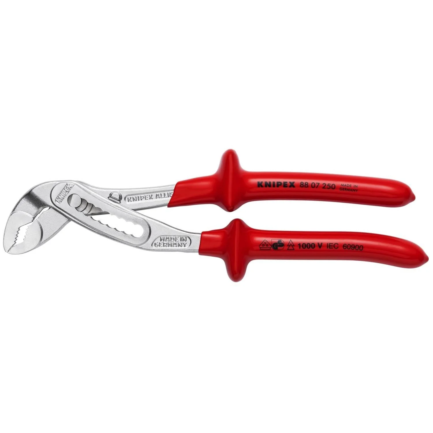 Knipex 88 07 250 Alligator Water Pump Pliers-1000V Insulated - Image 1
