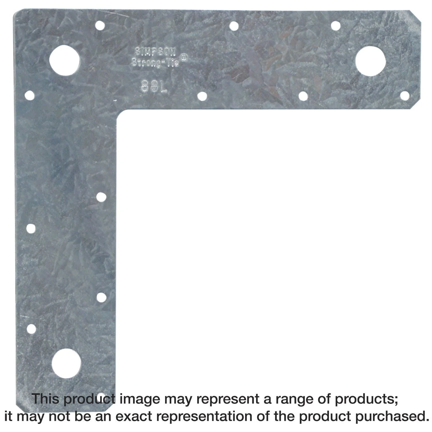 Simpson Strong-Tie 88L 8-in. x 8-in. 14-Gauge Galvanized L Strap - Image 1