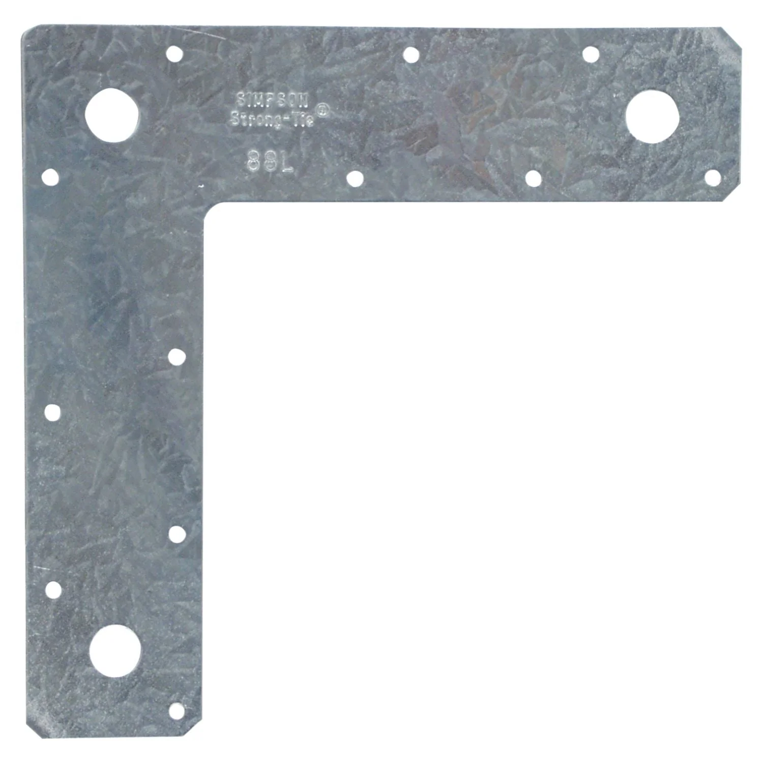 Simpson Strong-Tie 88L 8-in. x 8-in. 14-Gauge Galvanized L Strap - Image 2