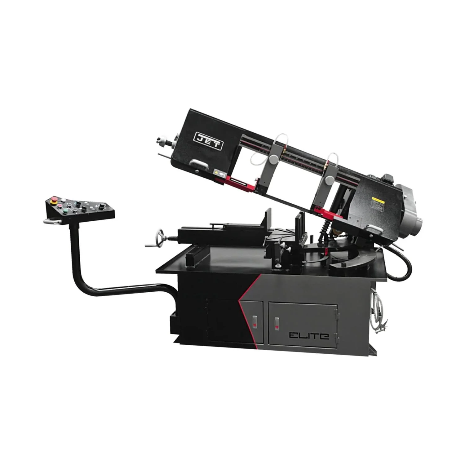 JET 891070 EHB-1018VM, 10 x 18 Semi-Auto Variable Speed Dual Metalworking Mitering Saw