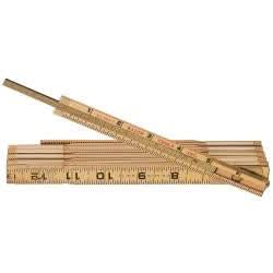 Klein Tools 905-6 Wood Folding Rule with Extension - Image 1