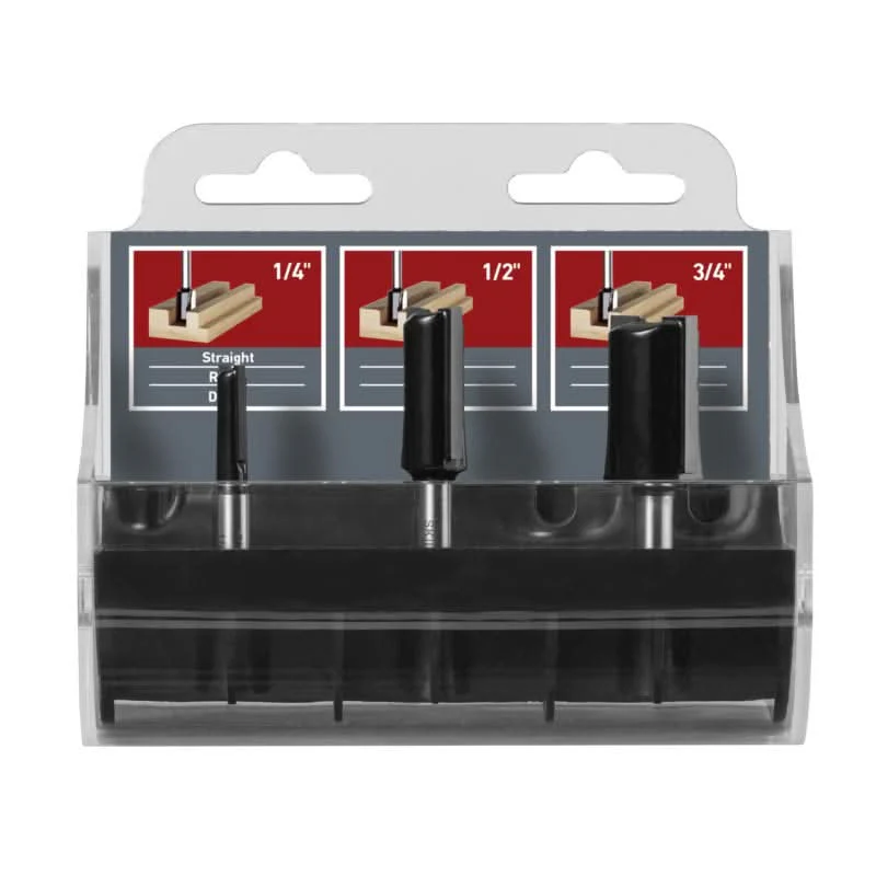 SKIL Carbide Straight Bit Set, 3-Piece - Image 2