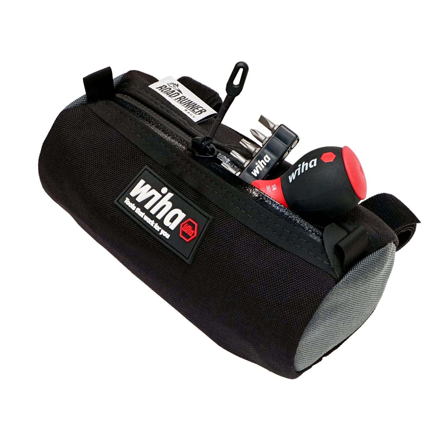 Wiha 91801 14-Piece Stubby Bike Repair Multi-Driver Set w/ Road Runner Burrito Bag - Image 1