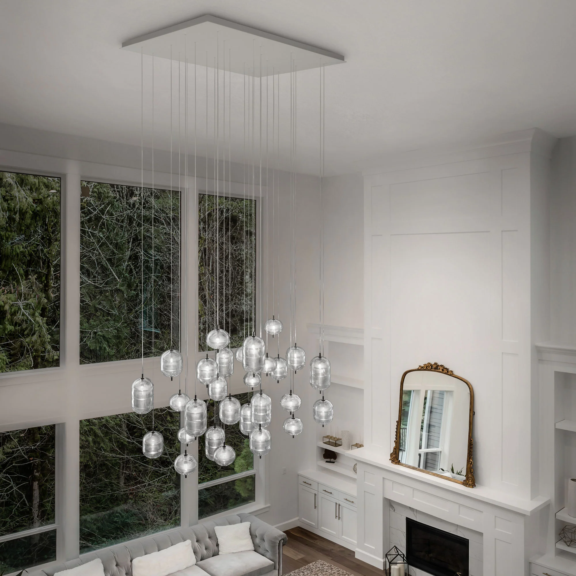 LODES | JEFFERSON MIXED 28 LIGHT RECTANGULAR CHANDELIER | $25,445.00 - Image 2