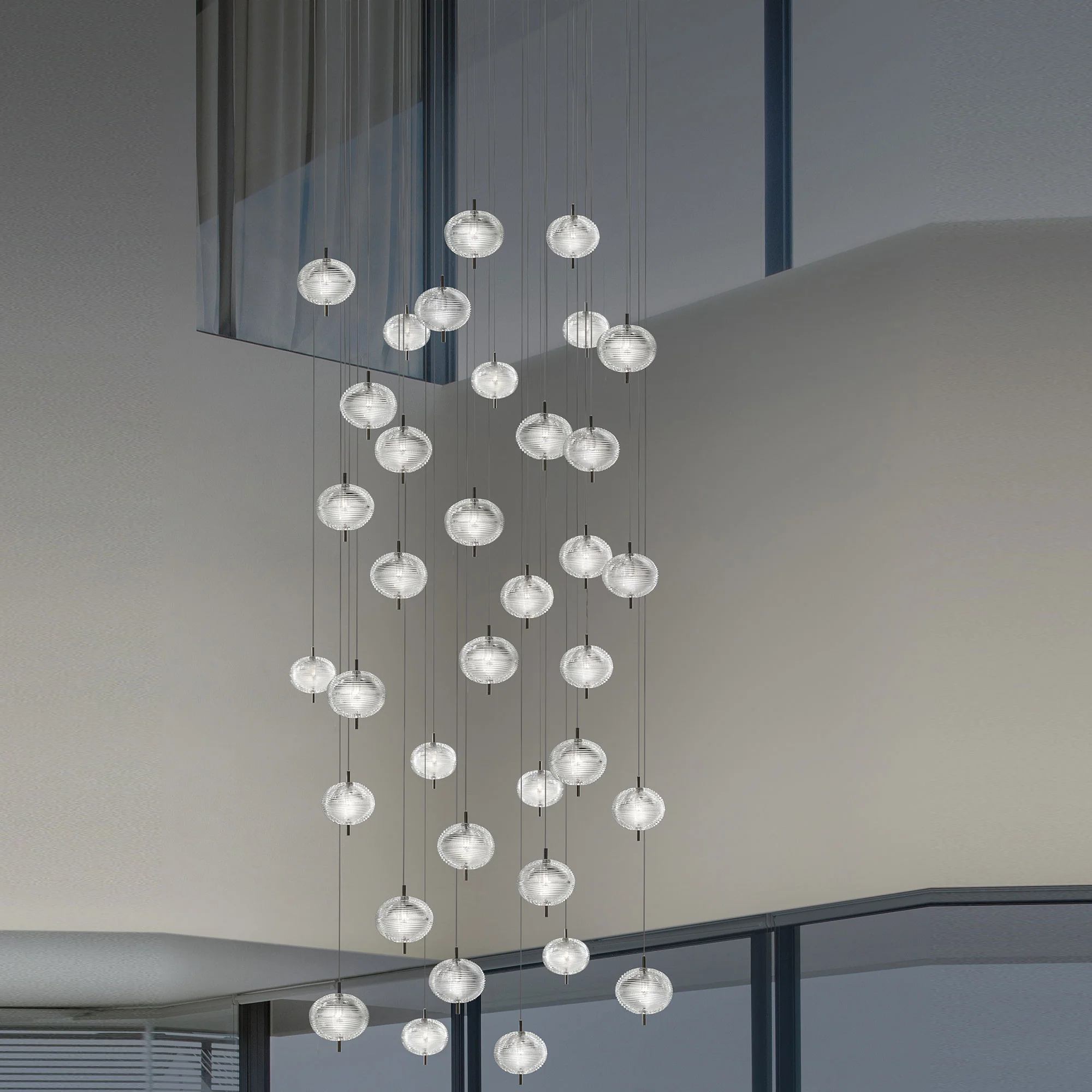 LODES | JEFFERSON MINI 36 LIGHT ROUND CHANDELIER | $26,570.00 - Image 1
