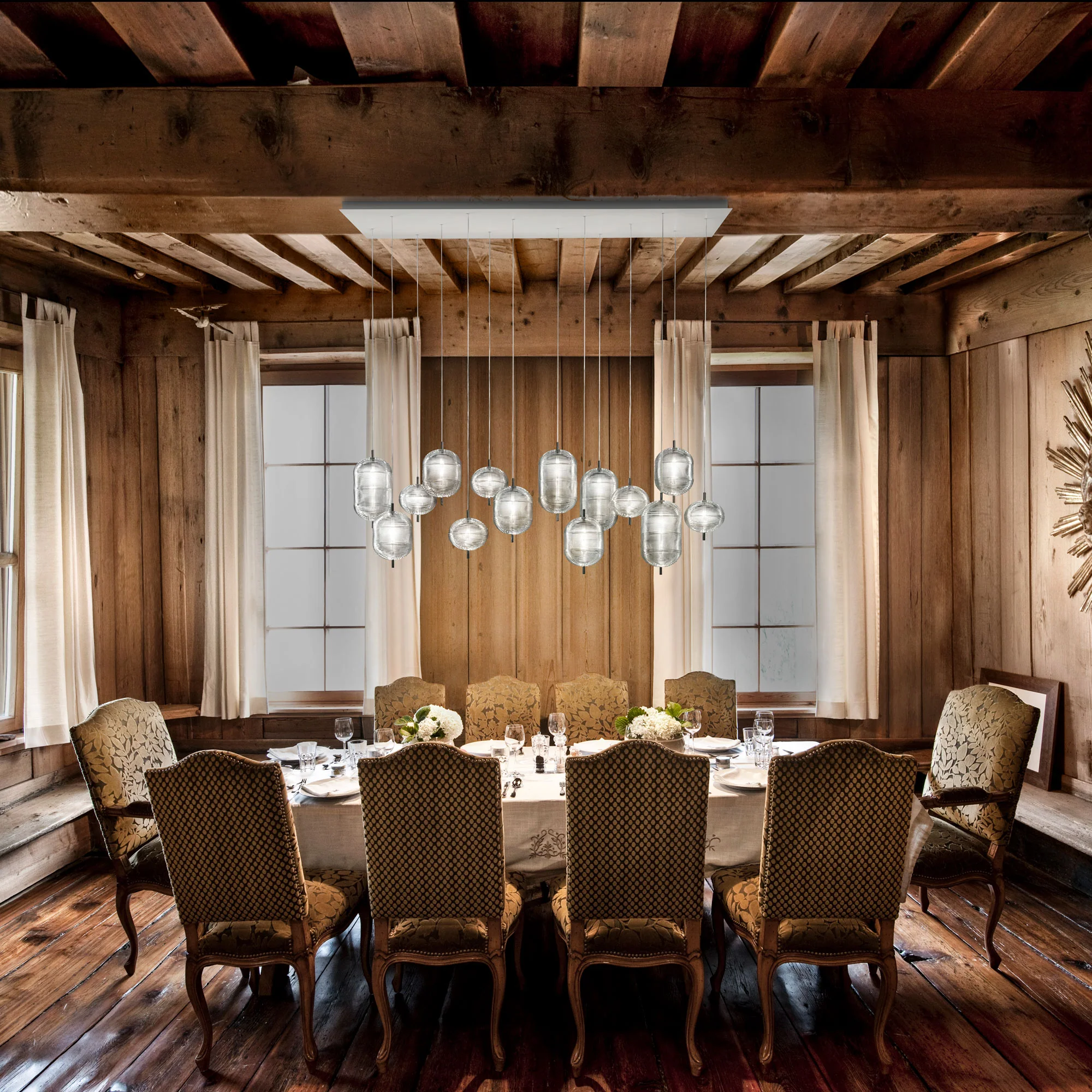 LODES | JEFFERSON MIXED 14 LIGHT RECTANGULAR CHANDELIER | $13,070.00 - Image 1