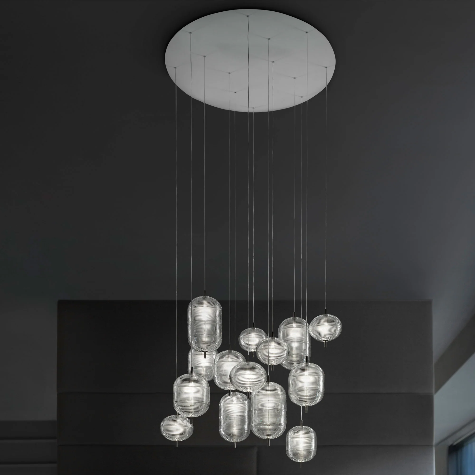 LODES | JEFFERSON MIXED 14 LIGHT ROUND CHANDELIER | $13,215.00 - Image 1